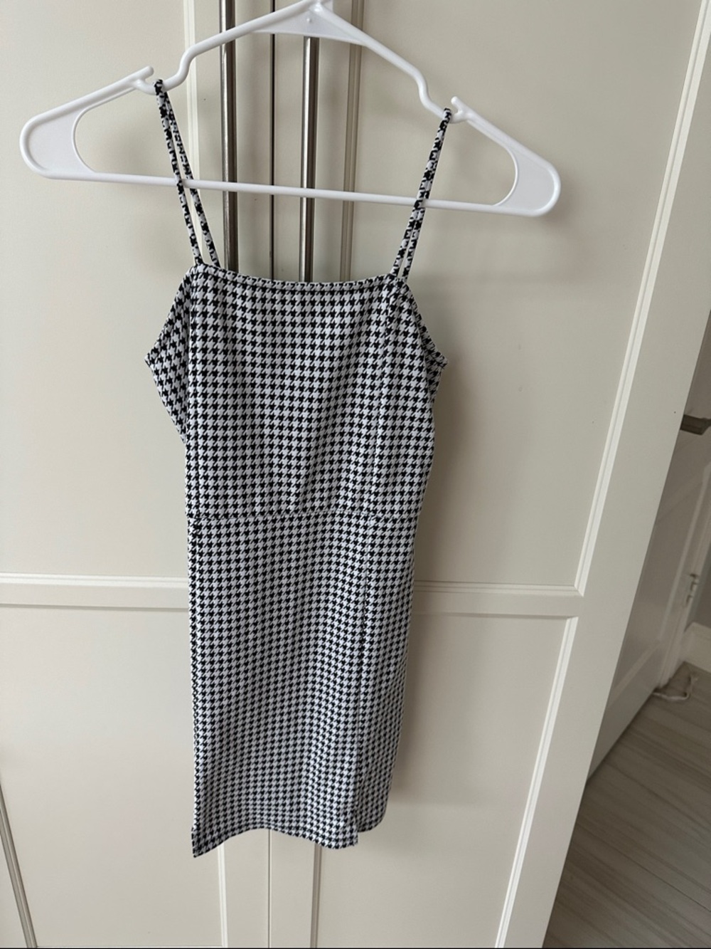 art class Black & White Houndstooth Mini Slip Dress